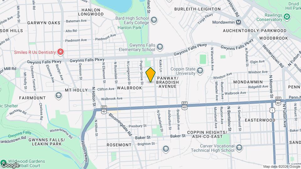 2812 Clifton Ave Map and Location Details