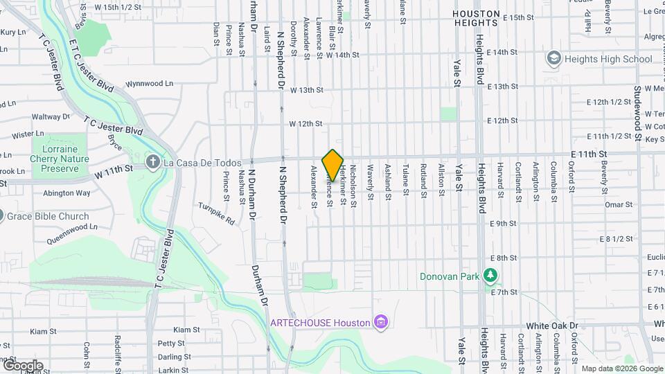 1004 Lawrence St Map and Location Details