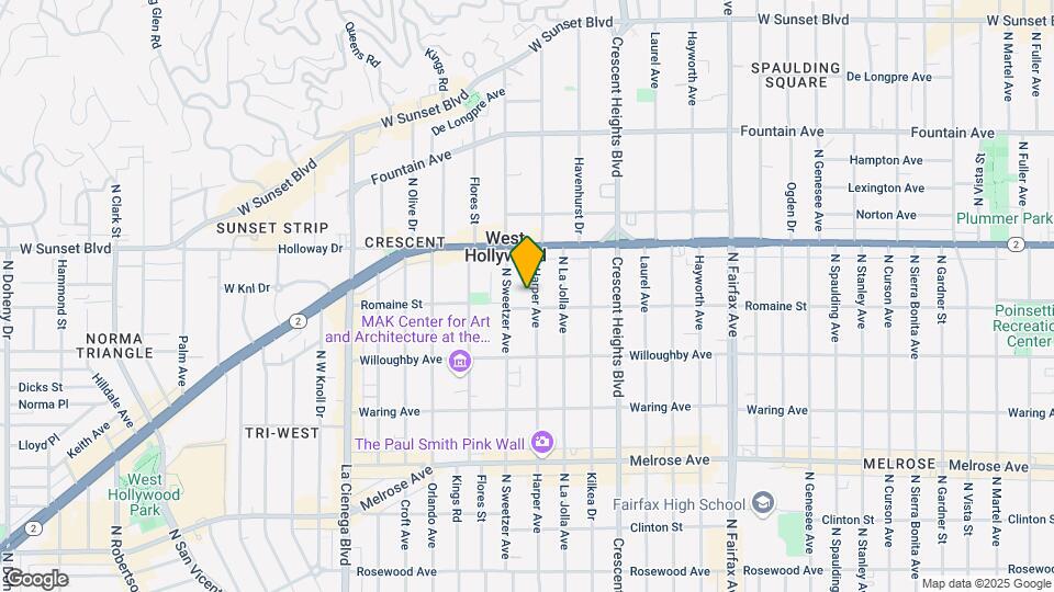 1009 N Harper Ave Map and Location Details