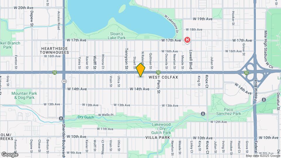 1461 N Raleigh St Map and Location Details