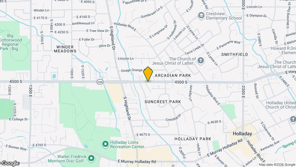 1884 E 4500 S Map and Location Details