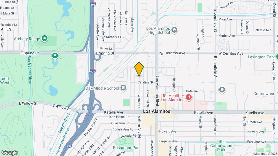 10708 Walnut St Map and Location Details