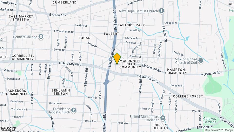 909 Hackett St Map and Location Details