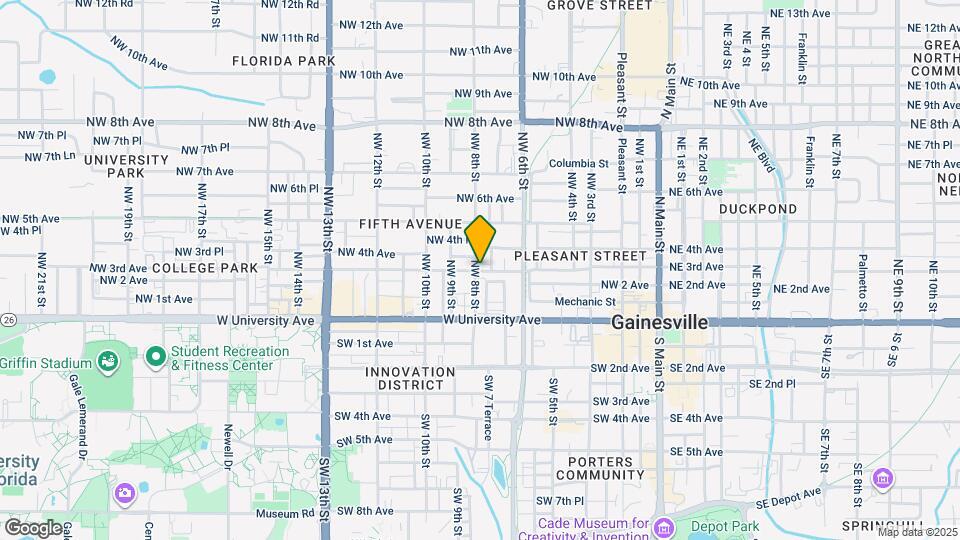 305 NW 8th St Map and Location Details