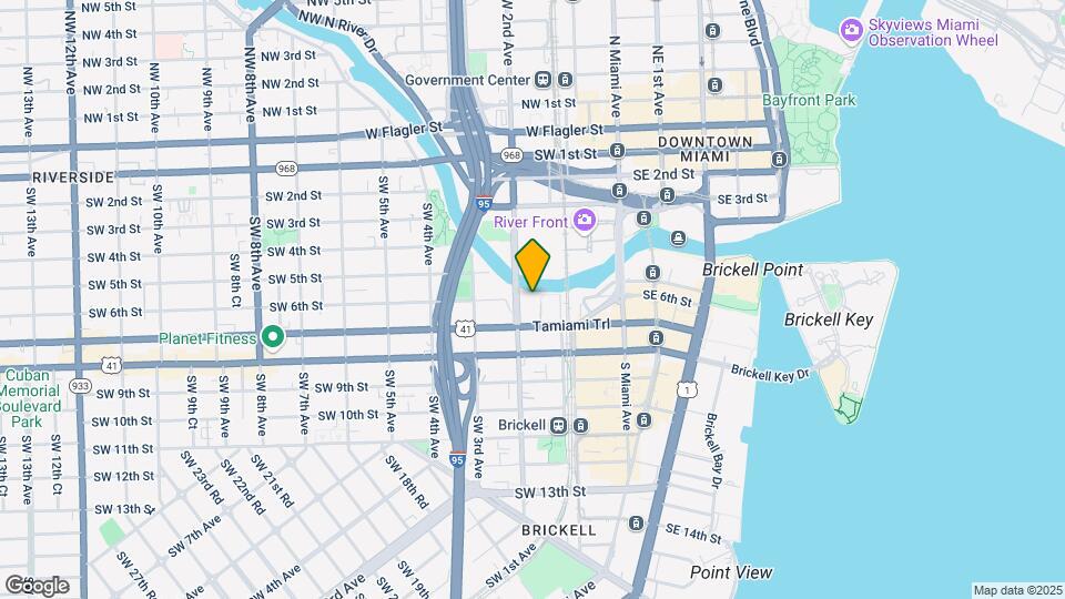 185 SW 7th St, Unit 1410 Map and Location Details