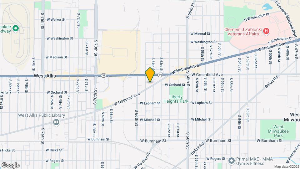 6410 W National Ave Map and Location Details