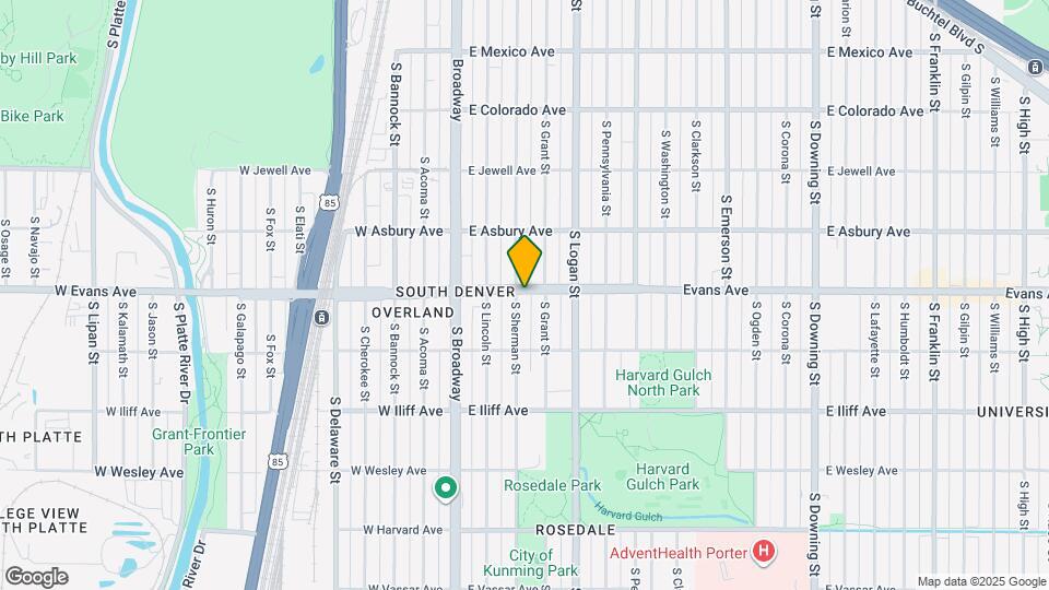 2102 S Sherman St Map and Location Details