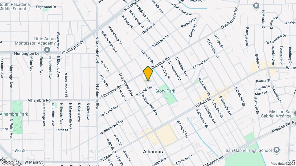 414 N Monterey St Mapa y Detalles de la Ubicación