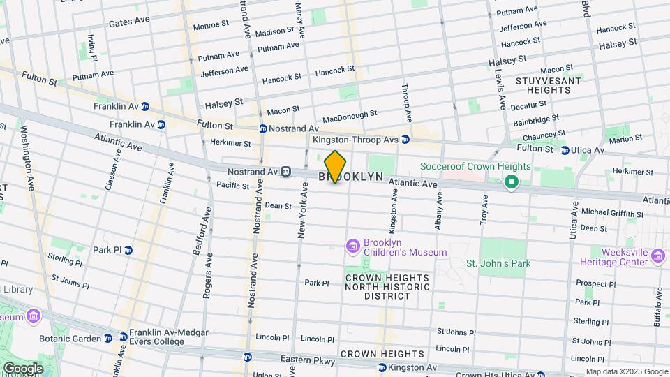 Crown Heights 2-Family Foreclosure Map and Location Details