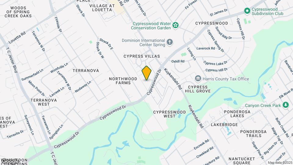 4604 Cypresswood Dr, Unit 1311 Mapa y Detalles de la Ubicación