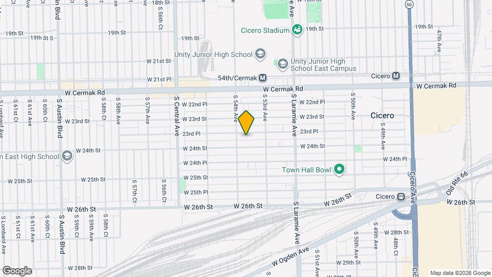 5335 W 23rd Pl Mapa y Detalles de la Ubicación