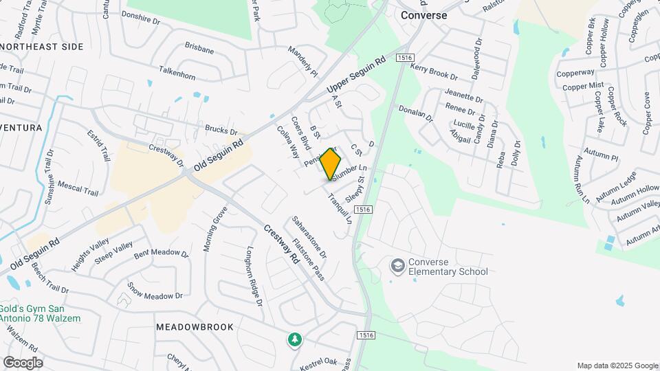 8806 Slumber Ln Map and Location Details