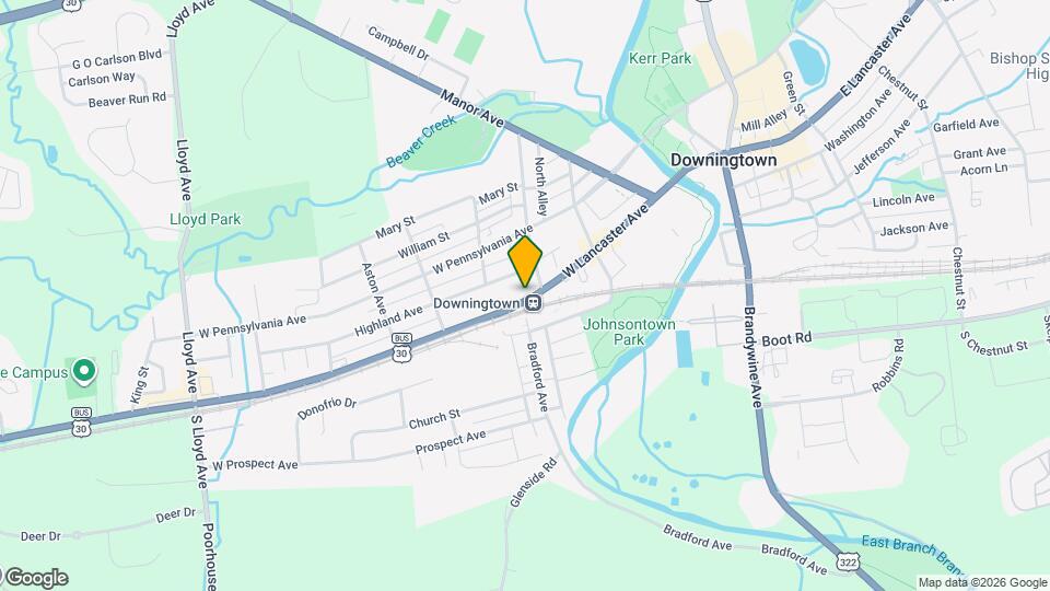 219 W Lancaster Ave, Unit B Mapa y Detalles de la Ubicación