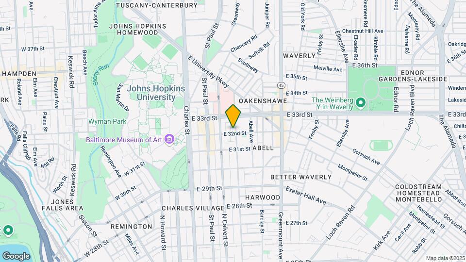 3202 Guilford Ave Mapa y Detalles de la Ubicación