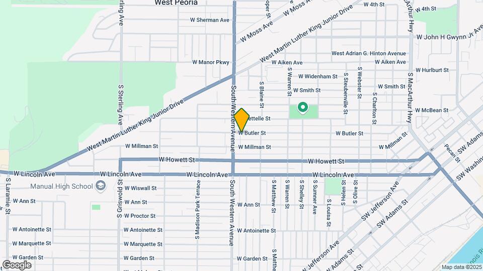 1832 W Butler St Map and Location Details