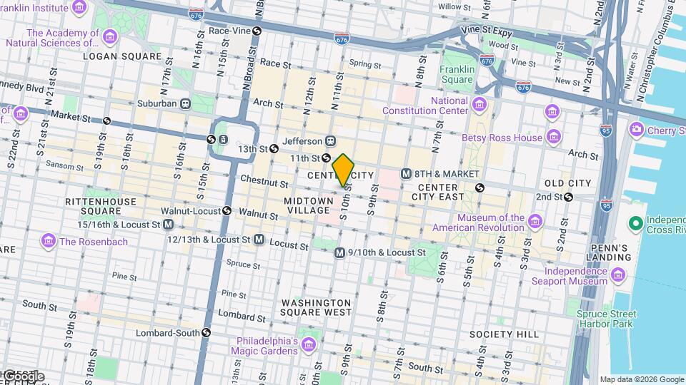 1011 Chestnut St, Unit #901W Mapa y Detalles de la Ubicación