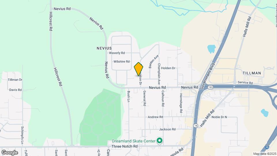 4484 Binghamton Dr Map and Location Details