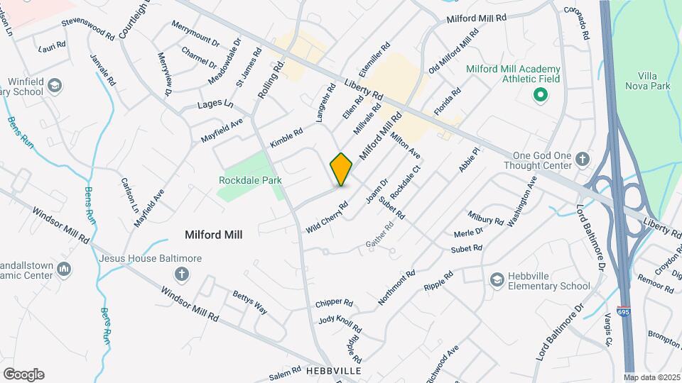 3503 Milford Mill Rd Map and Location Details