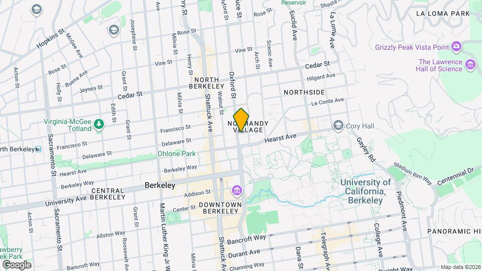 1817 Oxford St Mapa y Detalles de la Ubicación