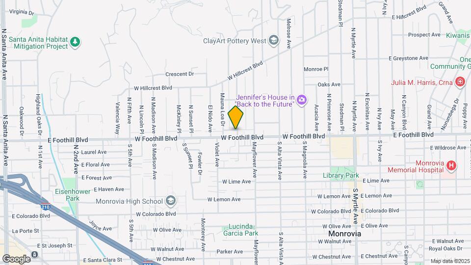 601 W Foothill Blvd, Unit B Mapa y Detalles de la Ubicación