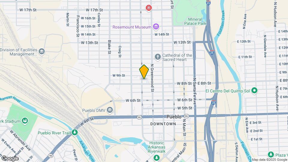 525 W 8th St Map and Location Details