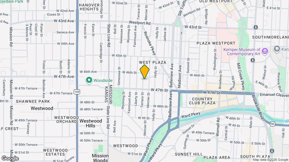 4621 Terrace St Map and Location Details