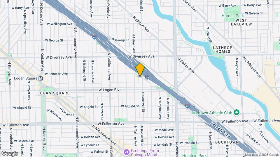 2640 N Avondale Ave, Unit 2G Map and Location Details