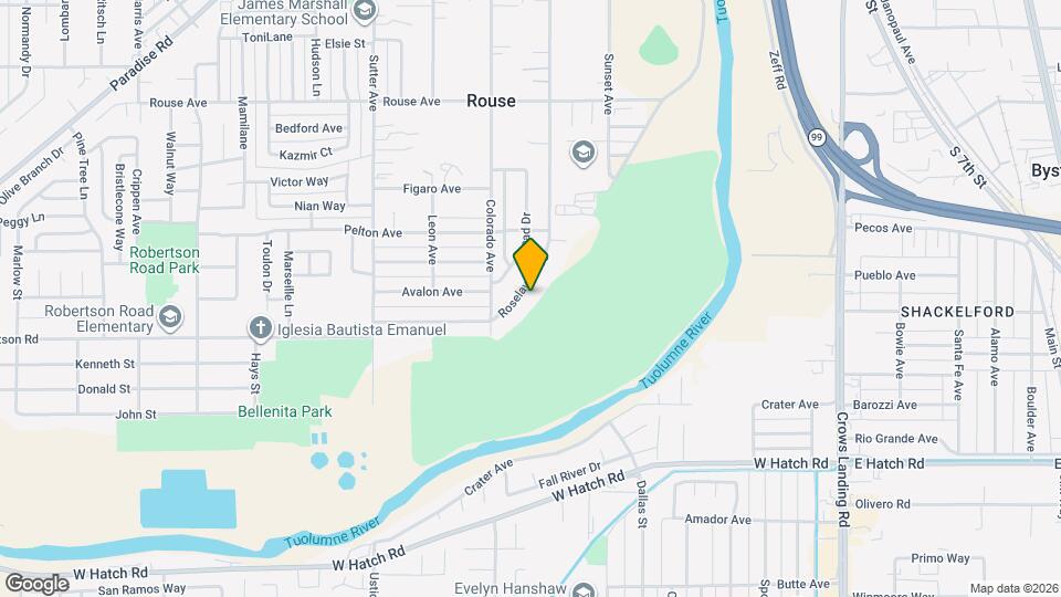 1117 Roselawn Ave Map and Location Details