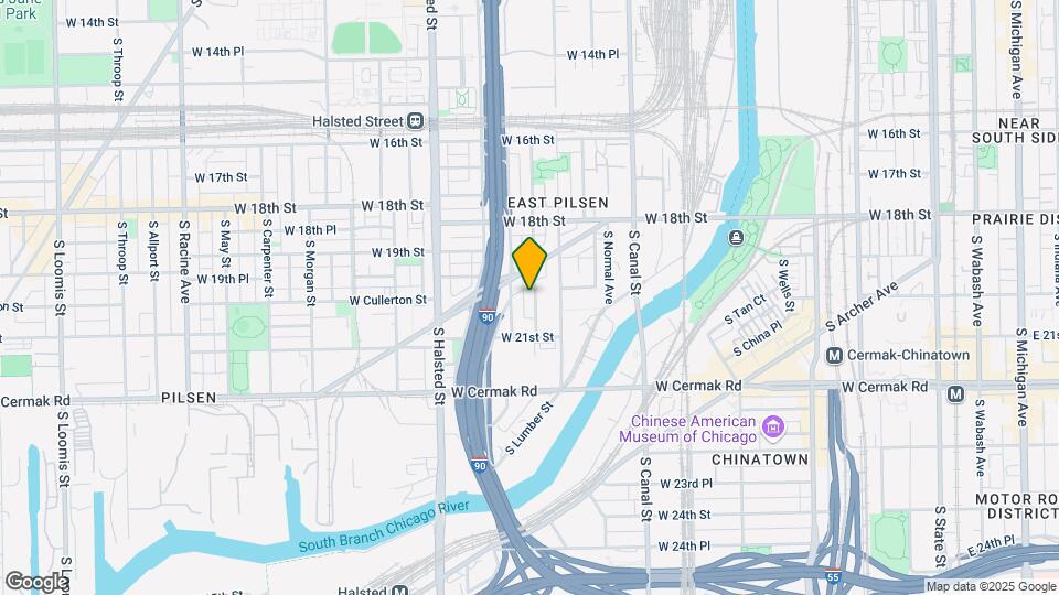 1948 S Desplaines St, Unit 1 Mapa y Detalles de la Ubicación