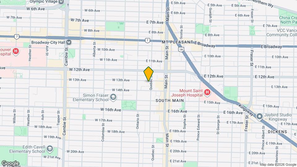 88 13th Av E Map and Location Details