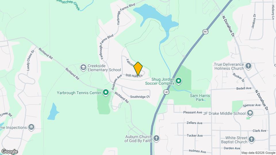 On AU Club Golf Course Map and Location Details