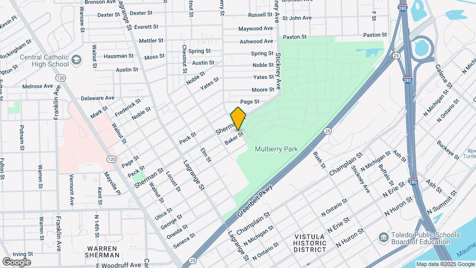 1701 Mulberry St Mapa y Detalles de la Ubicación
