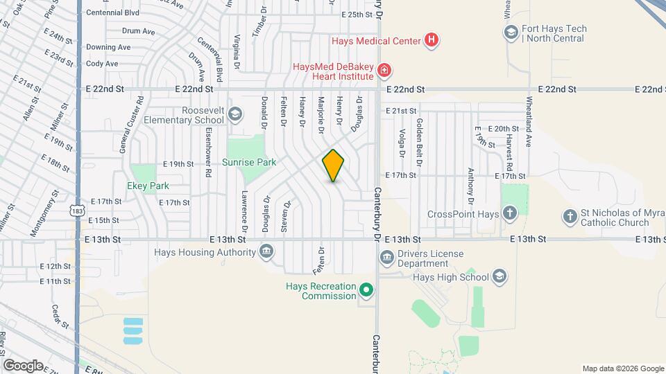 1505 Haney Dr, Unit Apt B Mapa y Detalles de la Ubicación