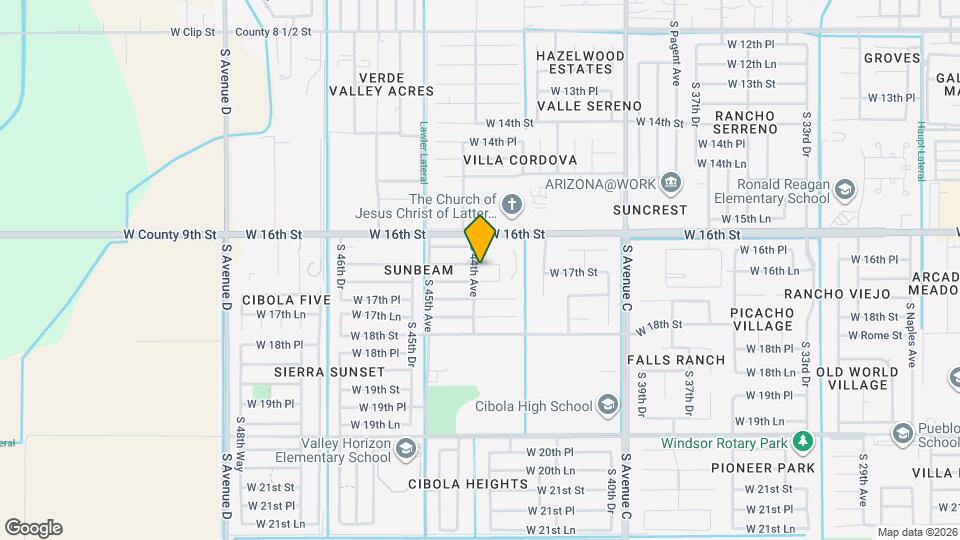 4377 W 16th Ln Map and Location Details