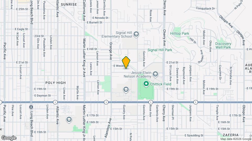 1411 E 20th St Map and Location Details