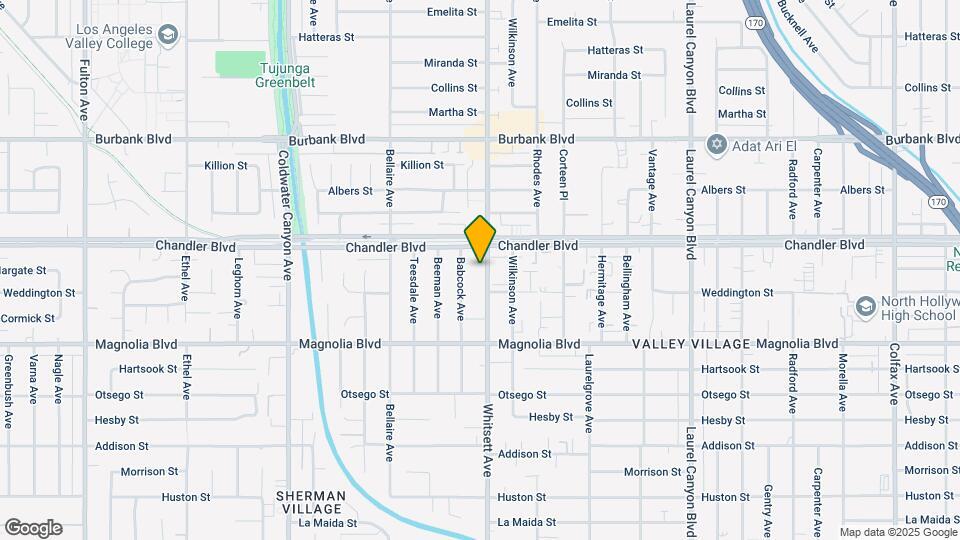 5331 Whitsett Ave Map and Location Details
