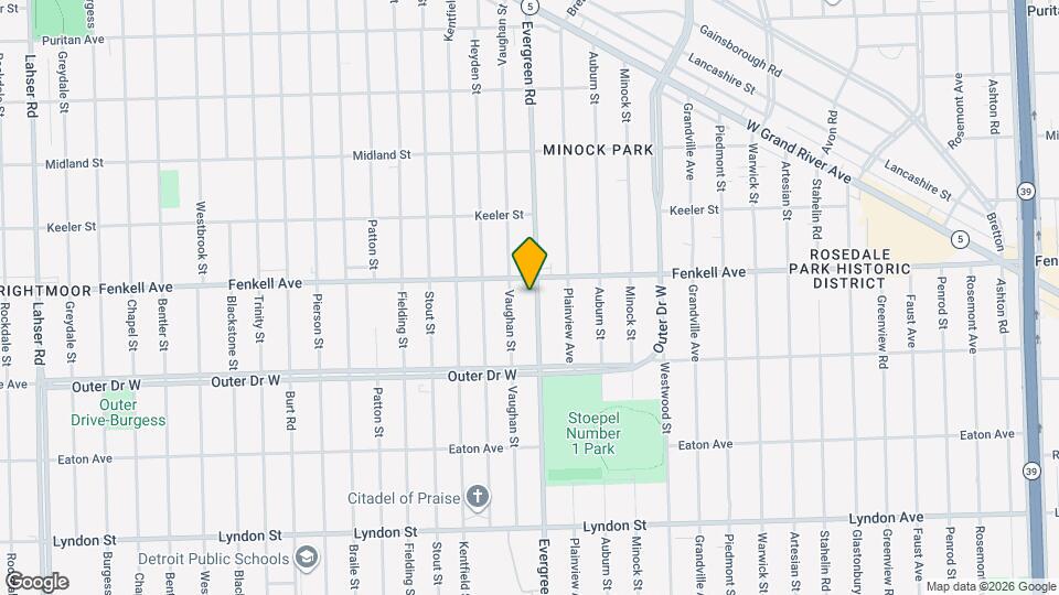 15143 Evergreen Rd Map and Location Details