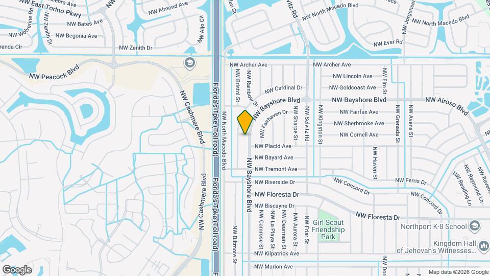 574 NW Bayshore Blvd Map and Location Details