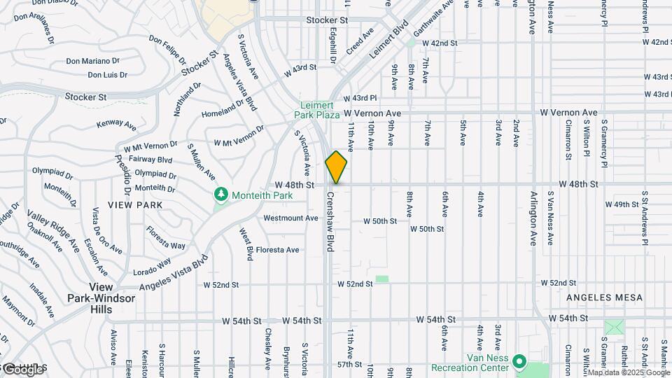 4802 Crenshaw Blvd Map and Location Details
