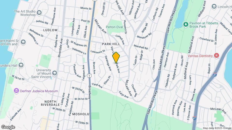 535 Van Cortlandt Park Ave, Unit 2nd Floor-3 Bedroom Map and Location Details