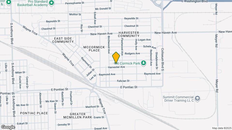 3303 Harvester Ave Map and Location Details