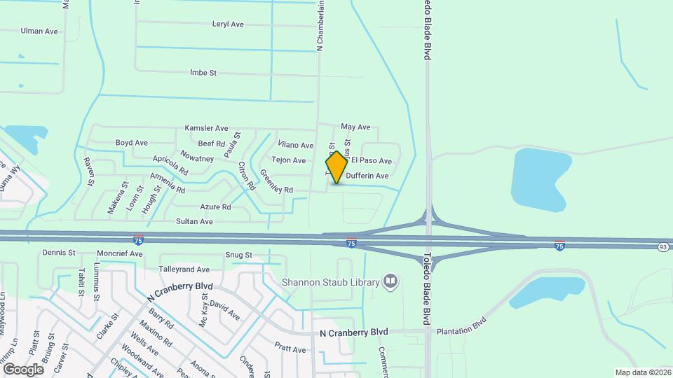 1840 Greenley Rd Map and Location Details