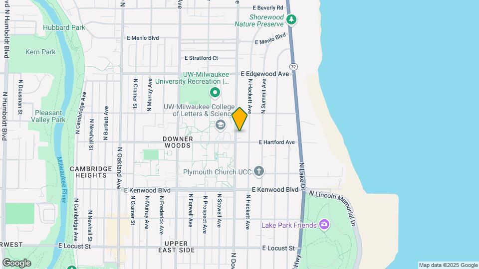 3320 N Downer Ave Map and Location Details