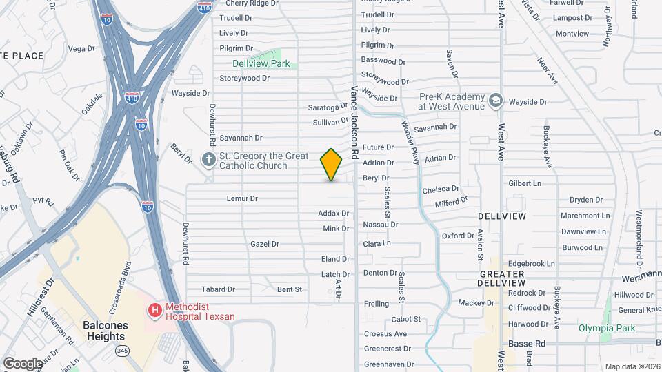 430 Beryl Dr Map and Location Details