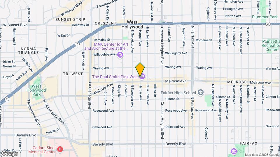 709 N Harper Ave Map and Location Details