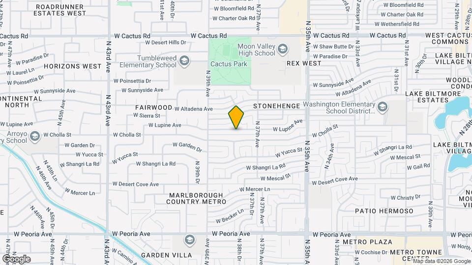 3745 W Lupine Ave Map and Location Details