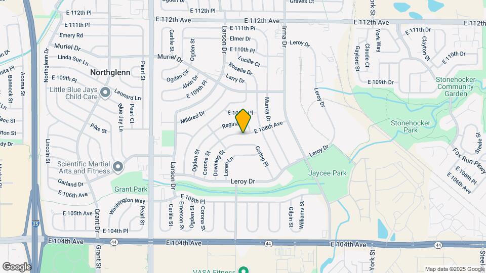 1342 E 108th Ave Map and Location Details