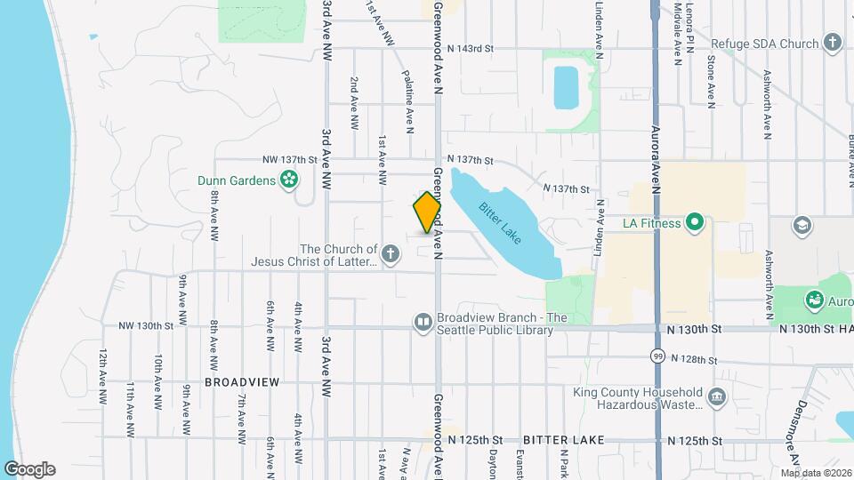 13335 Greenwood Ave N Map and Location Details