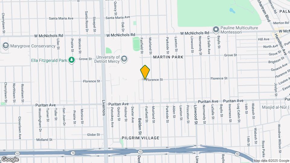 16260 Fairfield St Map and Location Details