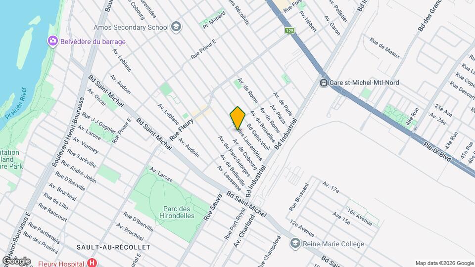 10026 Des Laurentides Av Map and Location Details